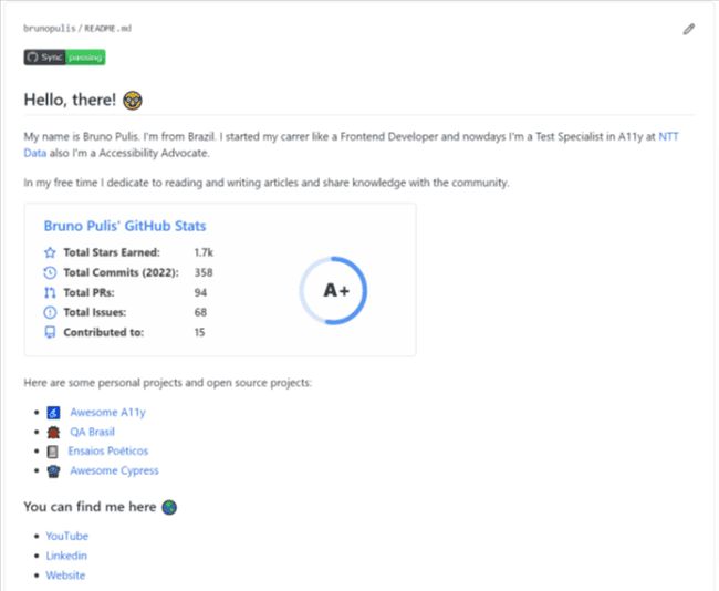 Github profile